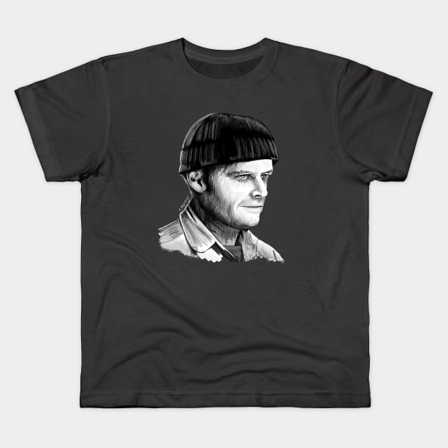 One Flew over The Cuckoo's Nest Illustration Kids T-Shirt by burrotees